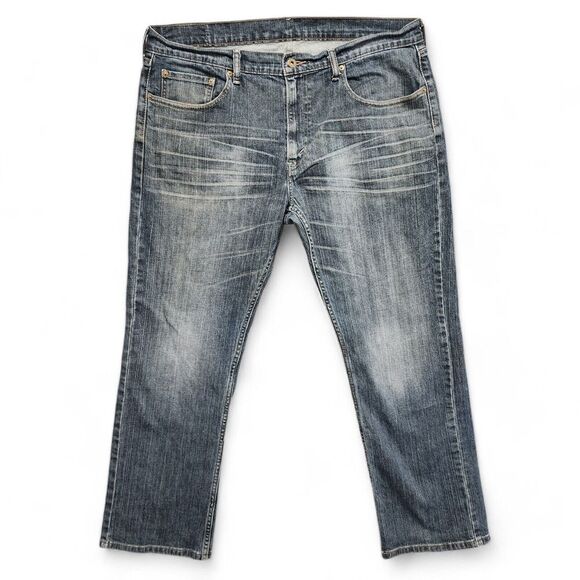 Levis 559 Jeans Mens 36x30 (Fits as 37x30)‎ Straight Leg Whisker Distressed - Picture 1 of 13